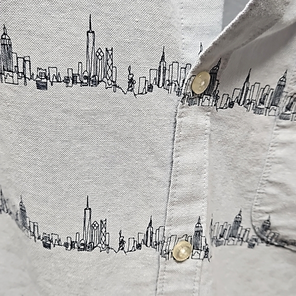 Penguin Heritage slim-fit men's city striped button down shirt size large - Picture 6 of 12